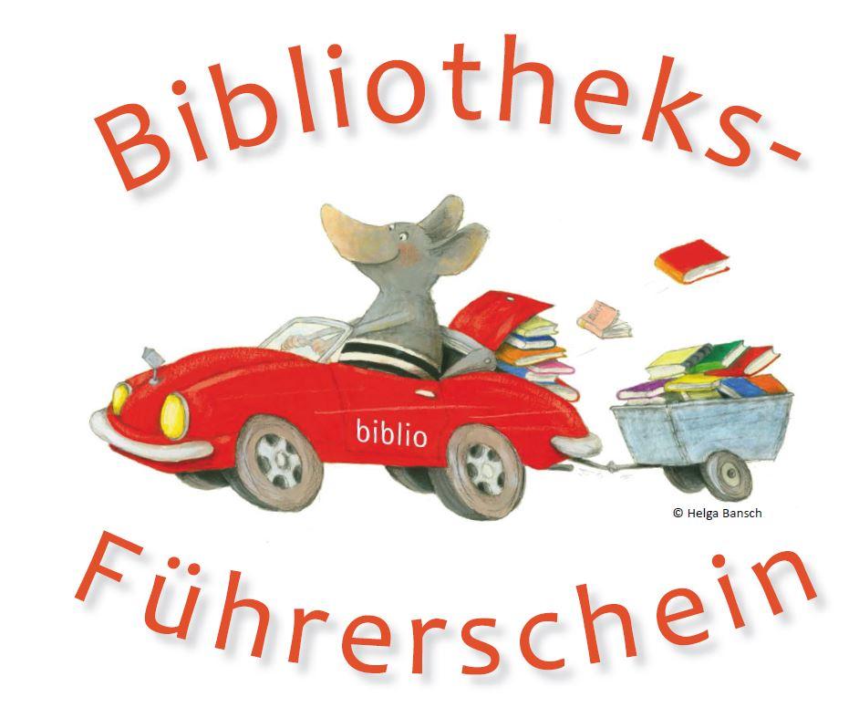 Kindergartenkinder machen den Bibliotheksführerschein