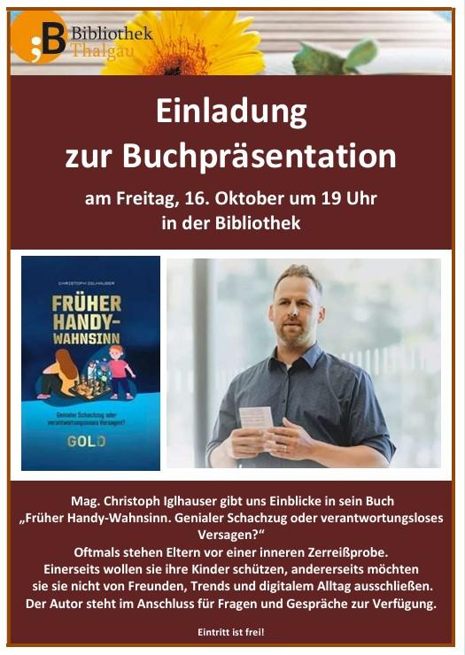 Buchpräsentation "Früher Handywahnsinn"