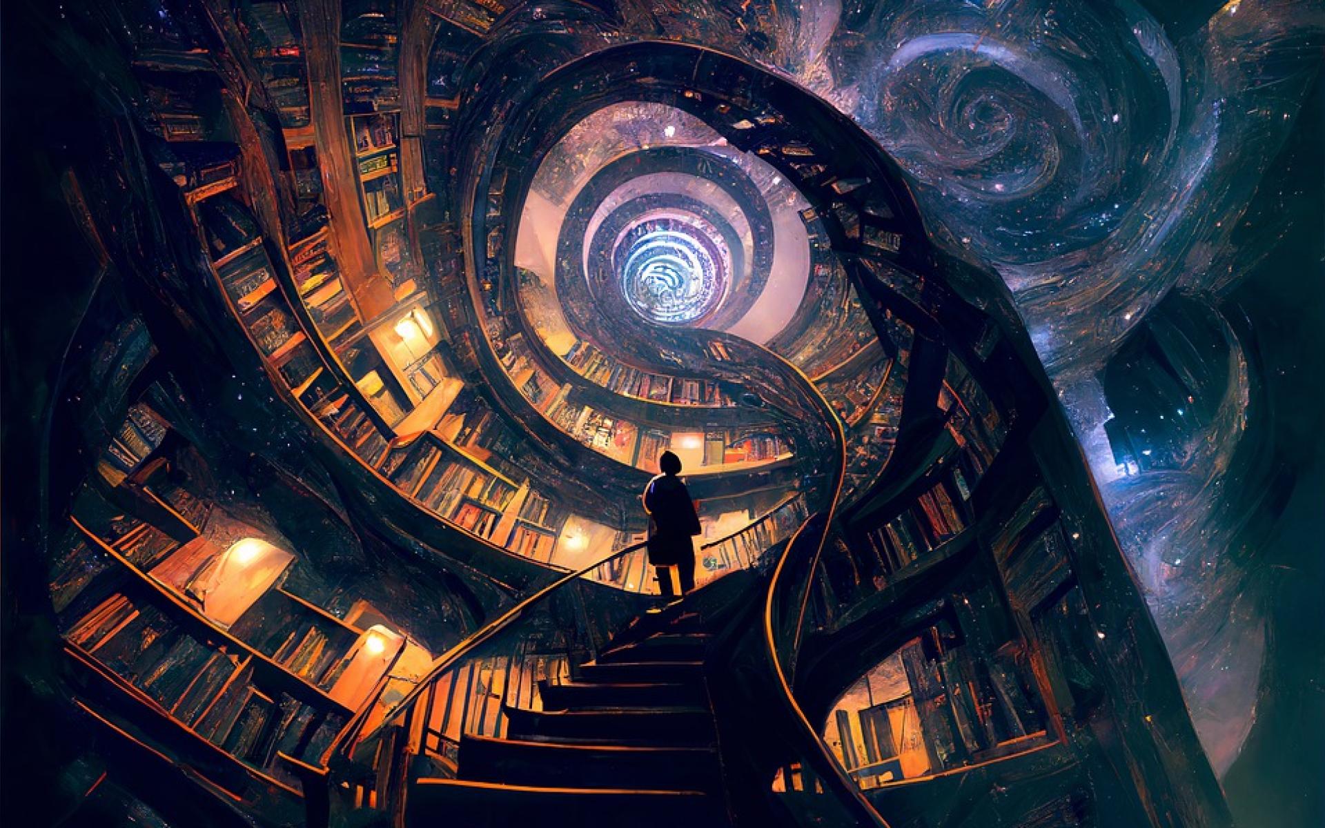 Bücherspilrale